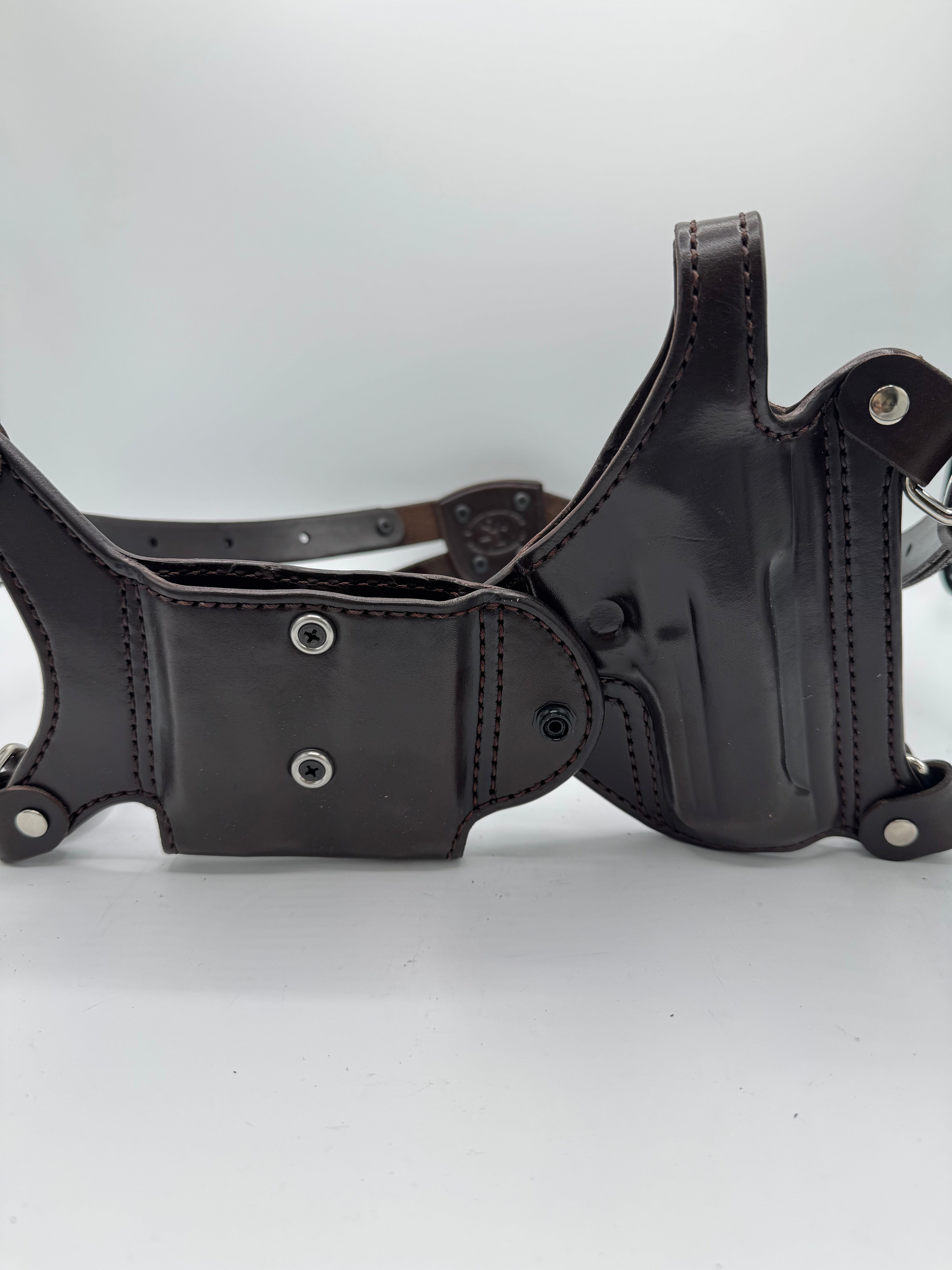 Beretta 92 FS Compact Double Shoulder Holster | Palmetto Leather