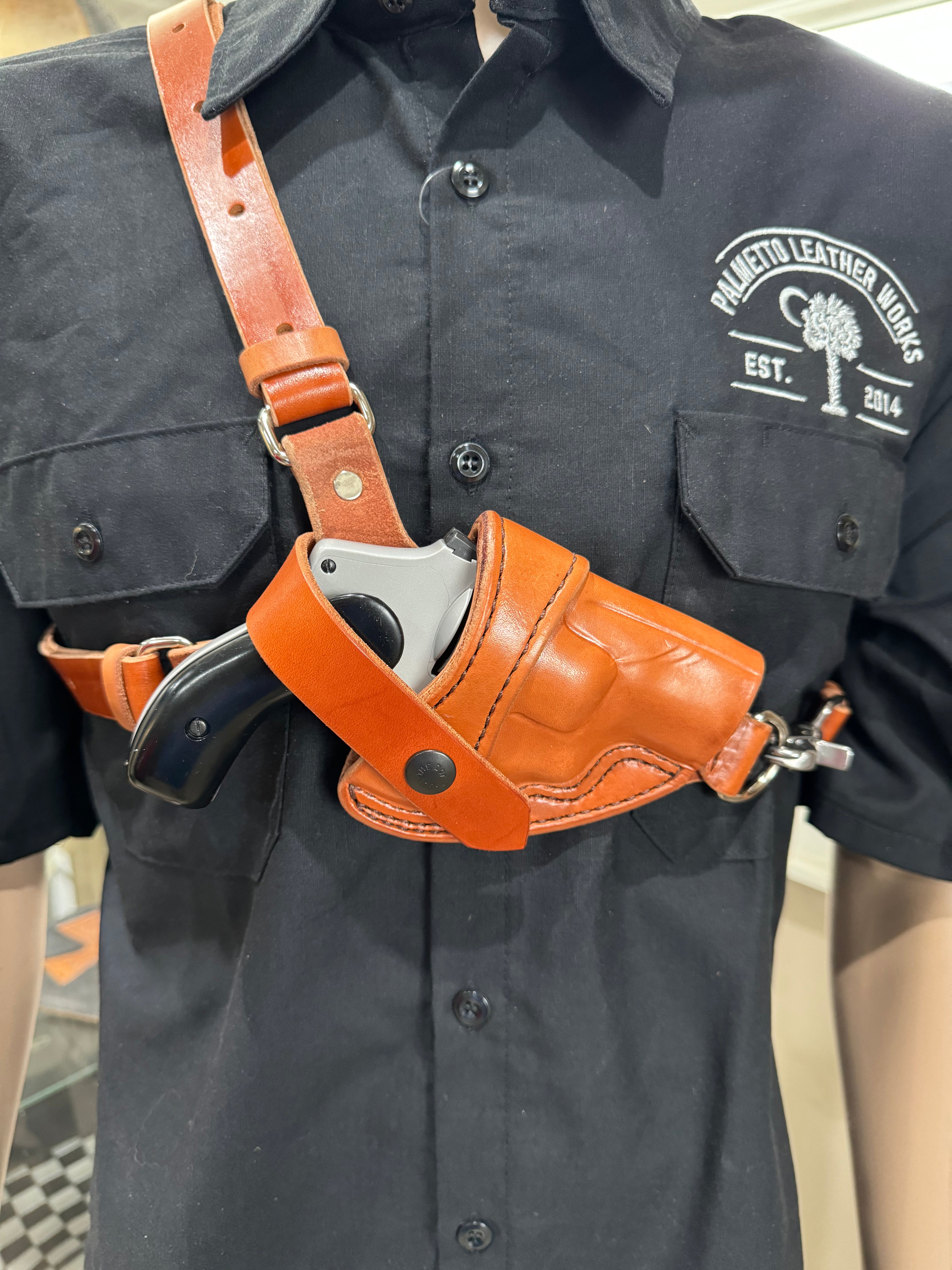 Smith & Wesson J Frame Chest Rig Holster | Palmetto Leather