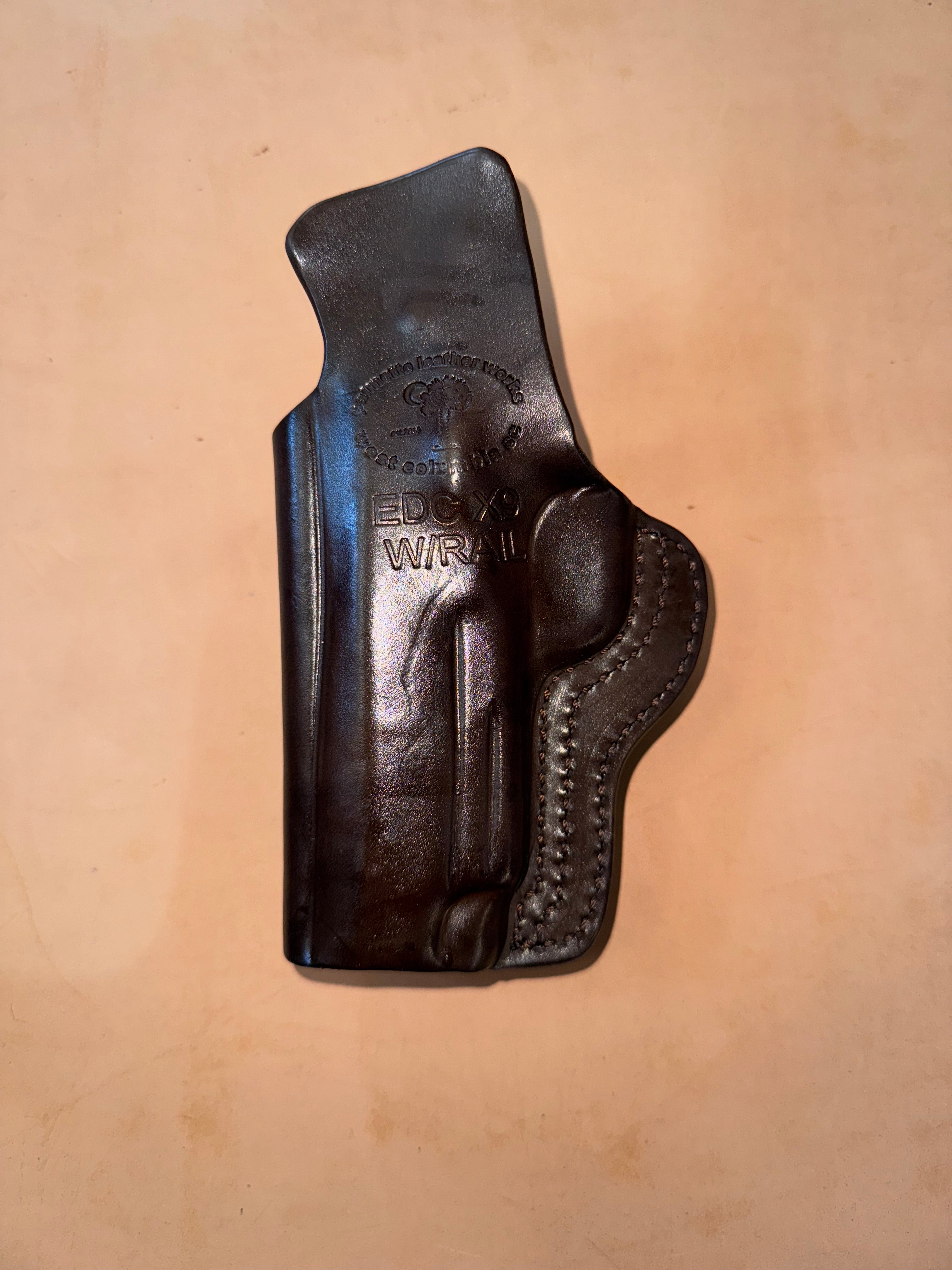 EDC X9 with Rail Single Clip Holster | Palmetto Leather
