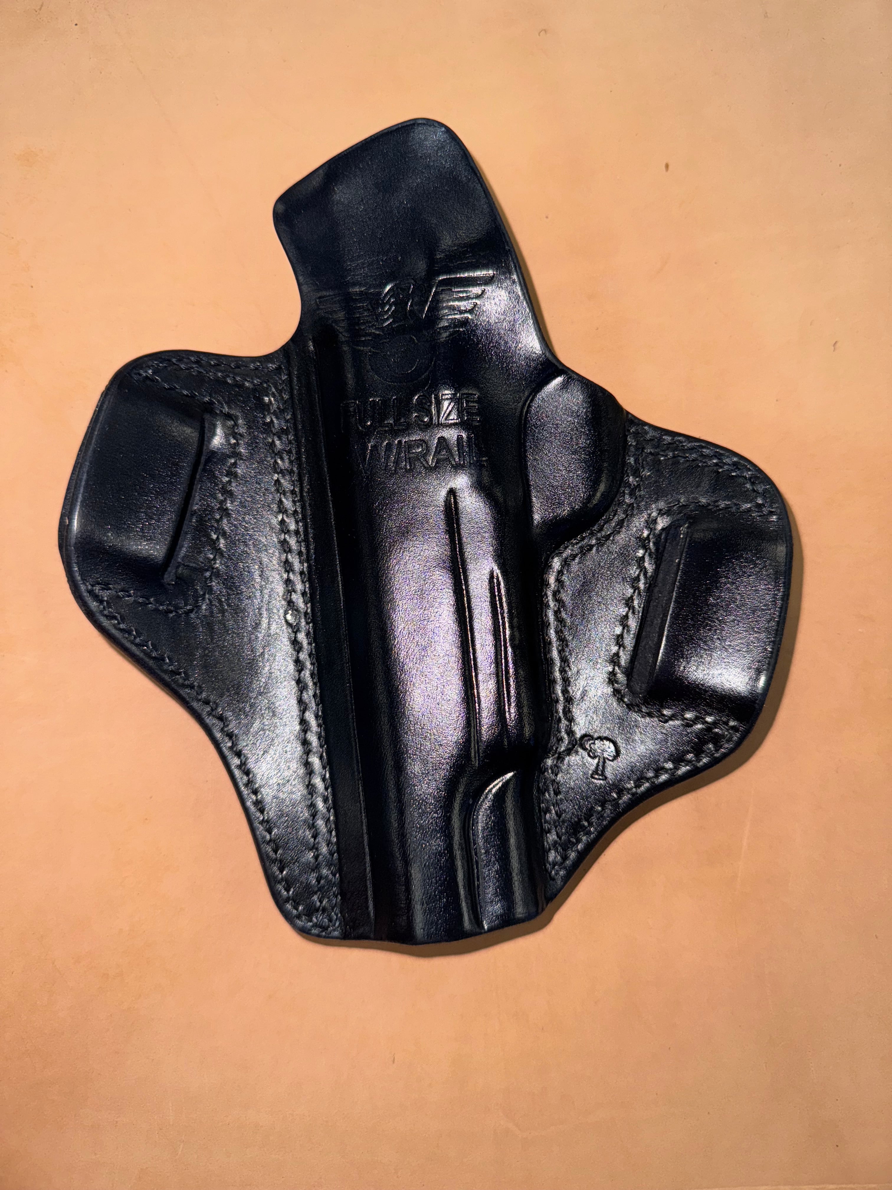Full Size with Rail Low Pro Holster | Palmetto Leather
