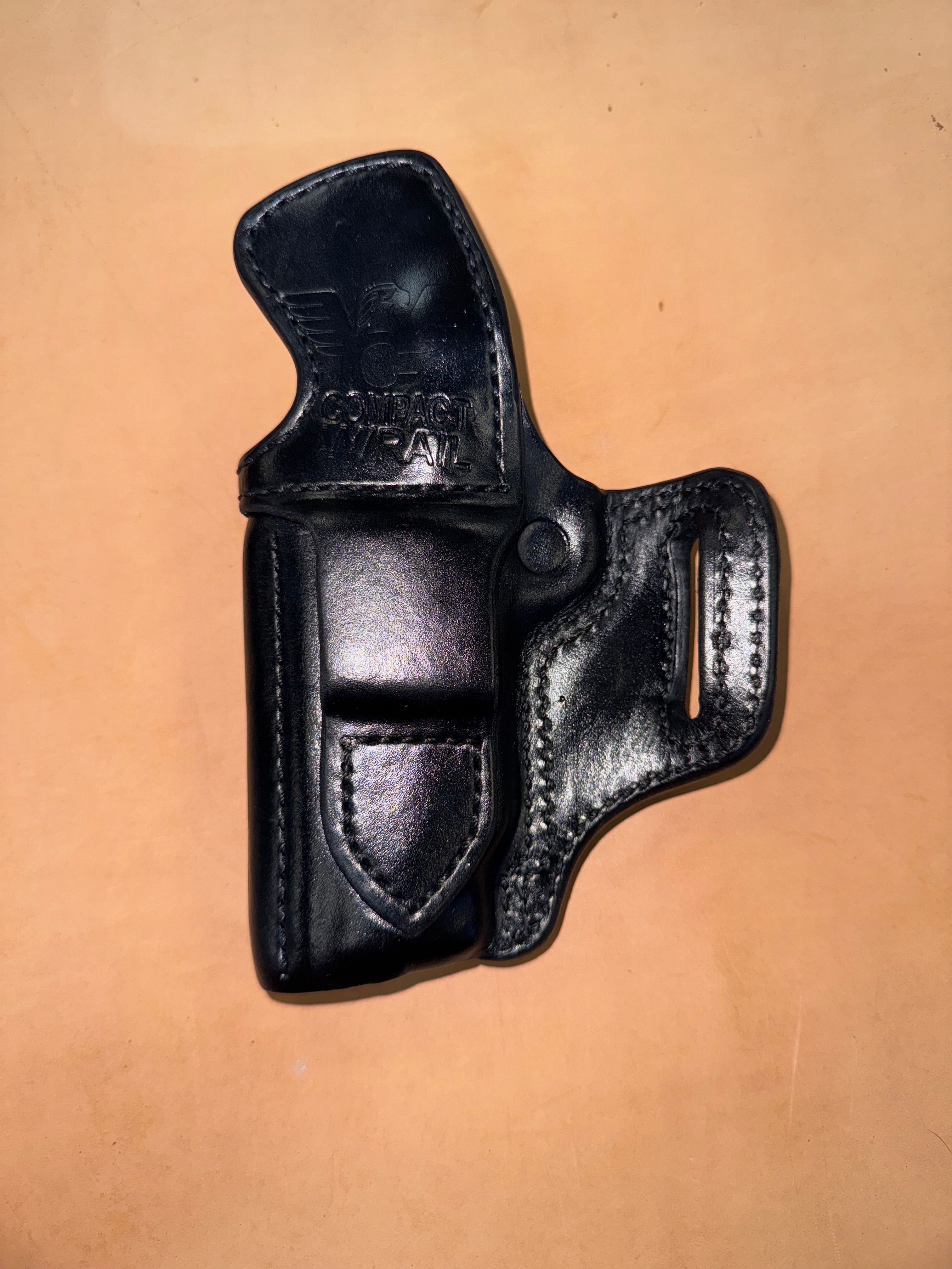 Wilson Combat Compact 1911 with Rail Rapid Response Holster | Palmetto Leather