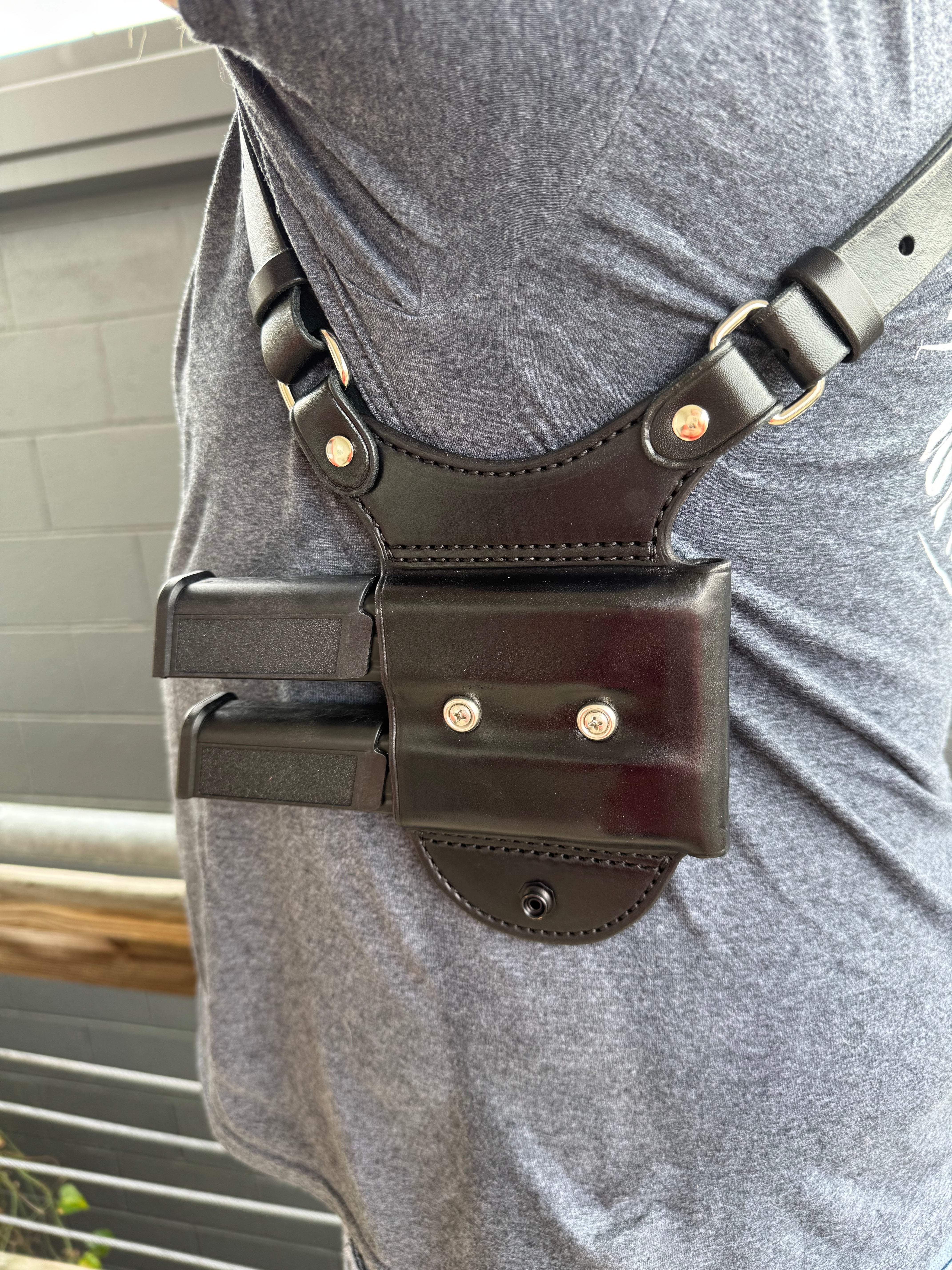Sig Sauer Flux Legion P320 Double Shoulder Holster | Palmetto Leather