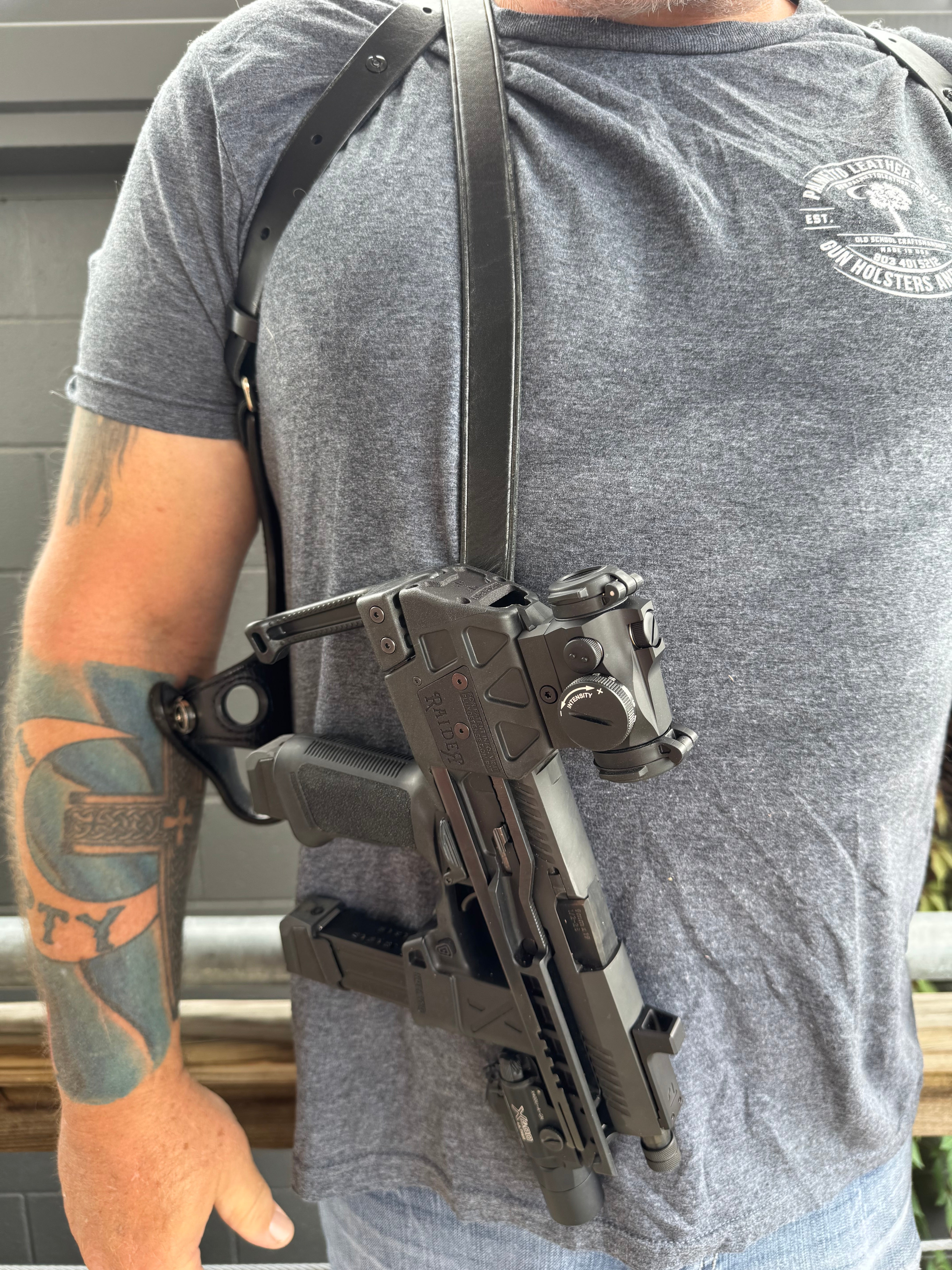 Sig Sauer Flux Legion P320 Double Shoulder Holster | Palmetto Leather