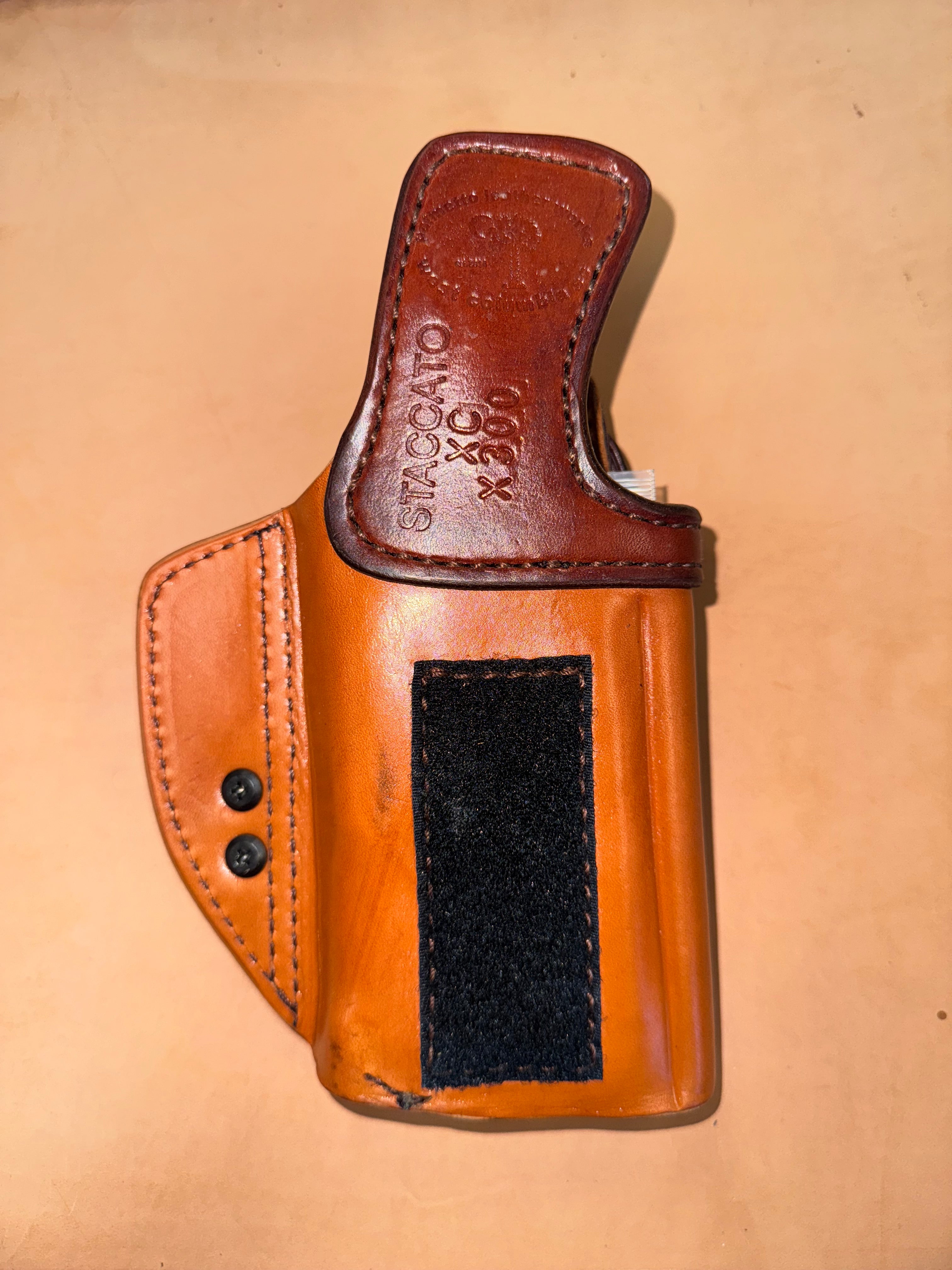 Staccato XC with X300 Appendix Holster | Palmetto Leather