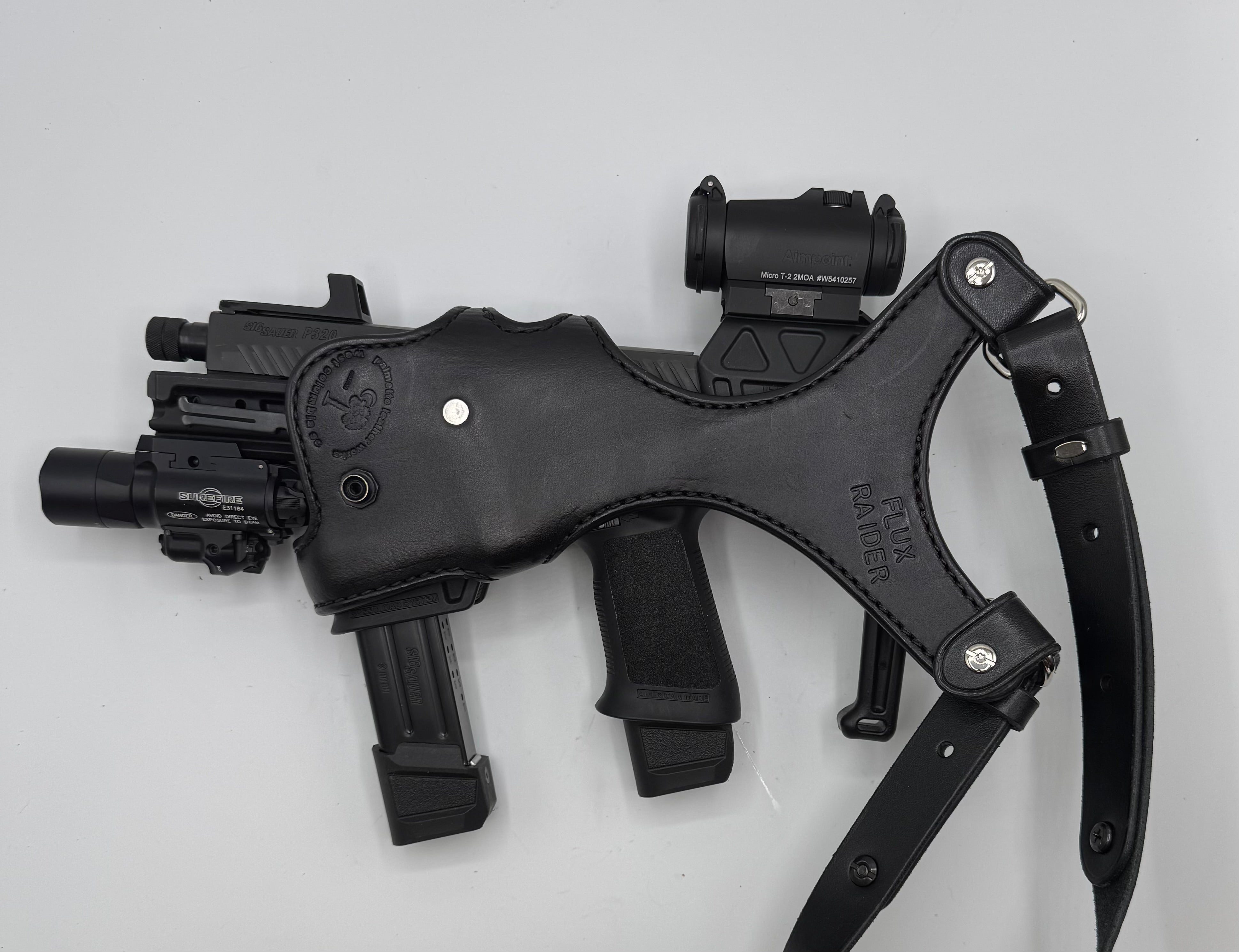 Sig Sauer Flux Legion P320 Double Shoulder Holster | Palmetto Leather