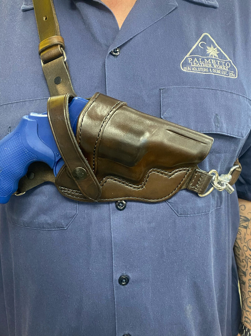 Leather Chest Holster for Revolvers