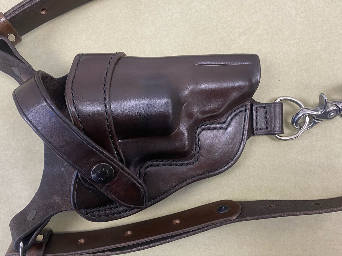 Ruger GP100 4" Chest Rig Holster | Palmetto Leather