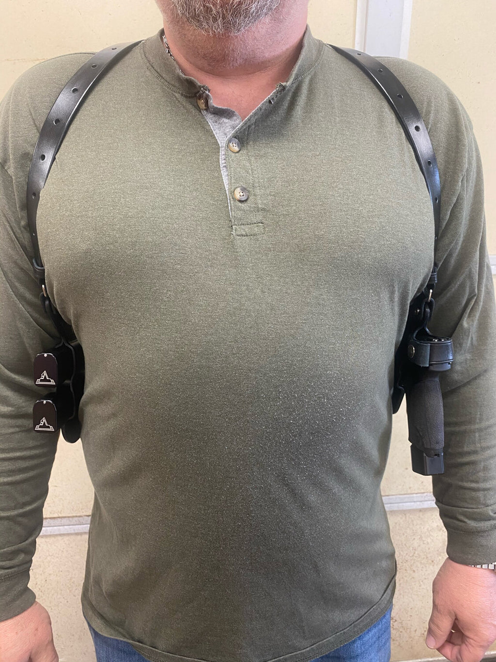 Staccato XC Double Shoulder Holster Palmetto Leather